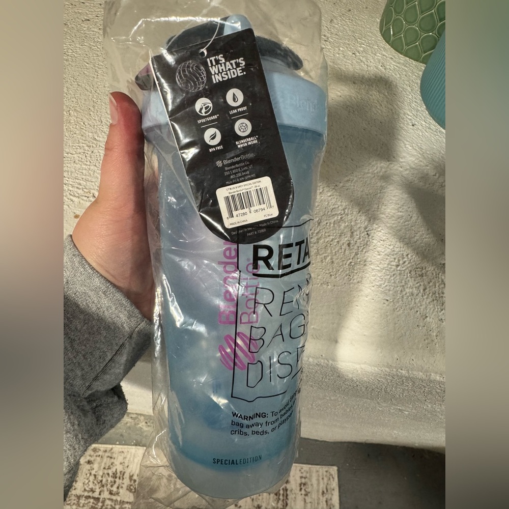 Blue Blender Bottle